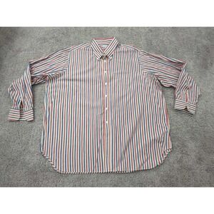 Bullock &‎ Jones Button Up Shirt Mens XXL Striped Long Sleeve Made in USA